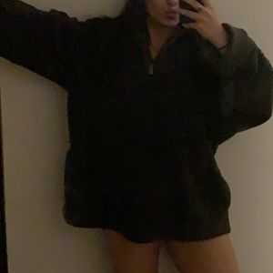 overside crew neck jacket